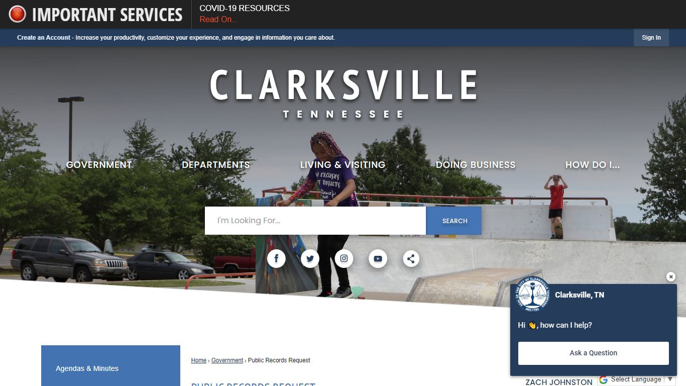 Public Records Request | Clarksville, TN